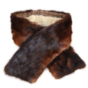 Dark Mink Fur Collar -Vintage